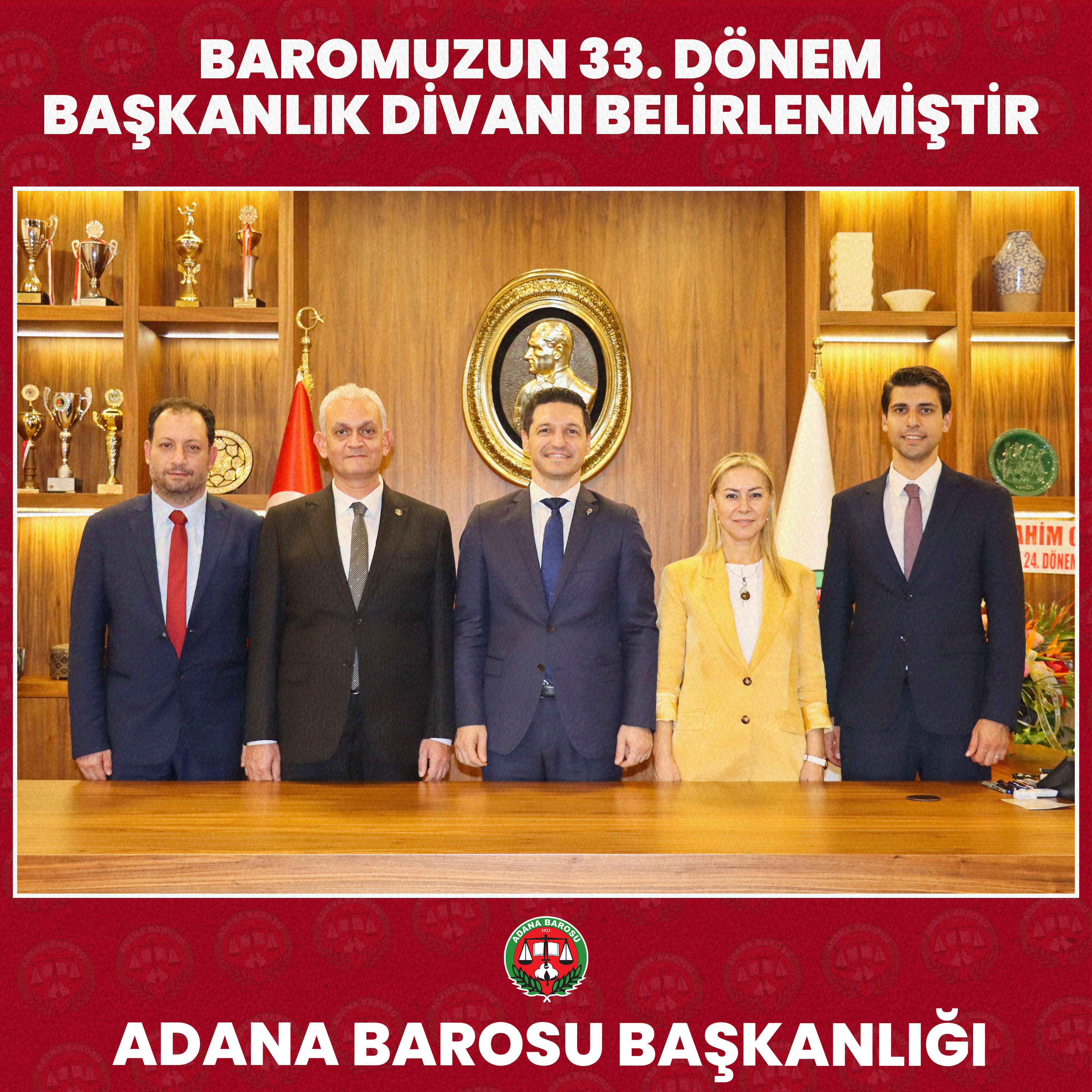 BAROMUZUN 33. DÖNEM BAŞKANLIK DİVANI BELİRLENMİŞTİR 