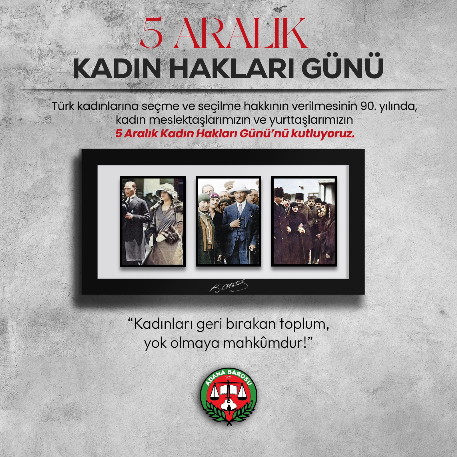 5 ARALIK KADIN HAKLARI GÜNÜ