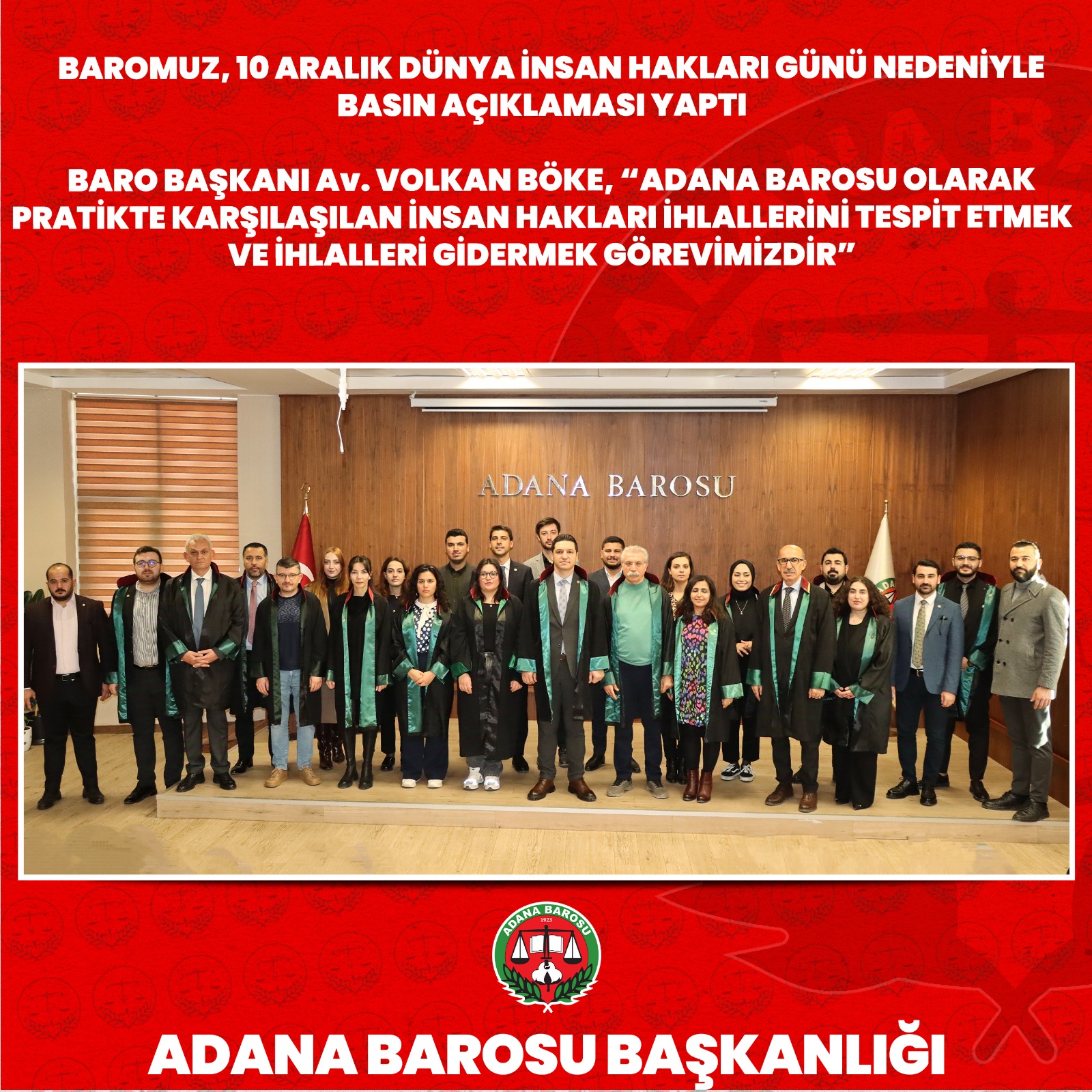 BAROMUZ, 10 ARALIK DÜNYA İNSAN HAKLARI GÜNÜ NEDENİYLE BASIN AÇIKLAMASI YAPTI