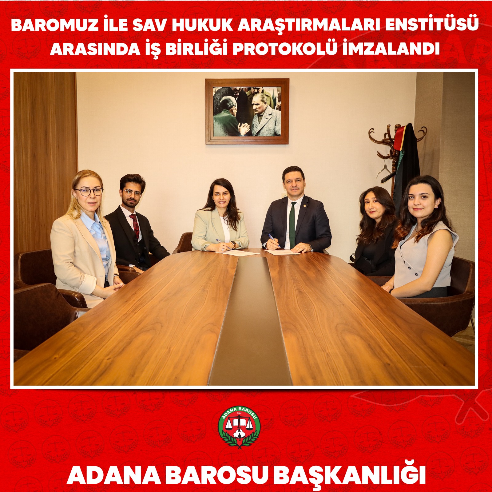 BAROMUZ İLE SAV HUKUK ARAŞTIRMALARI ENSTİTÜSÜ ARASINDA İŞ BİRLİĞİ PROTOKOLÜ İMZALANDI