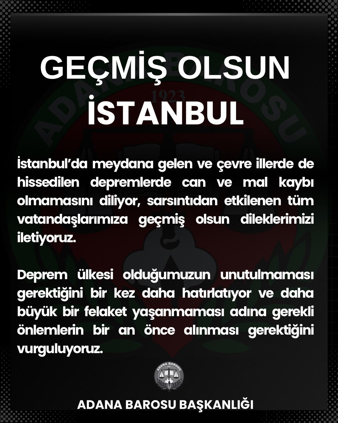 GEÇMİŞ OLSUN İSTANBUL