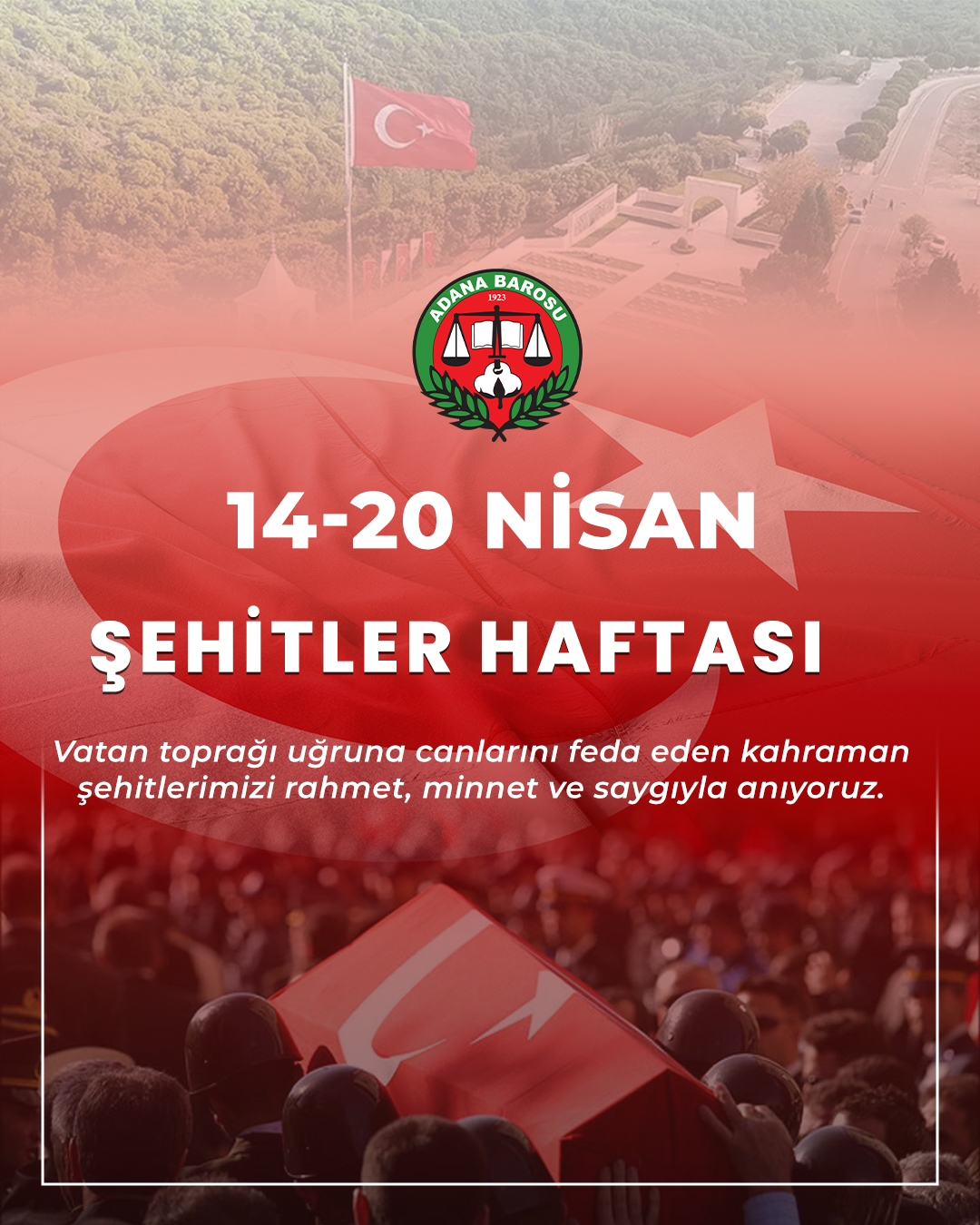 14-20 NİSAN ŞEHİTLER HAFTASI