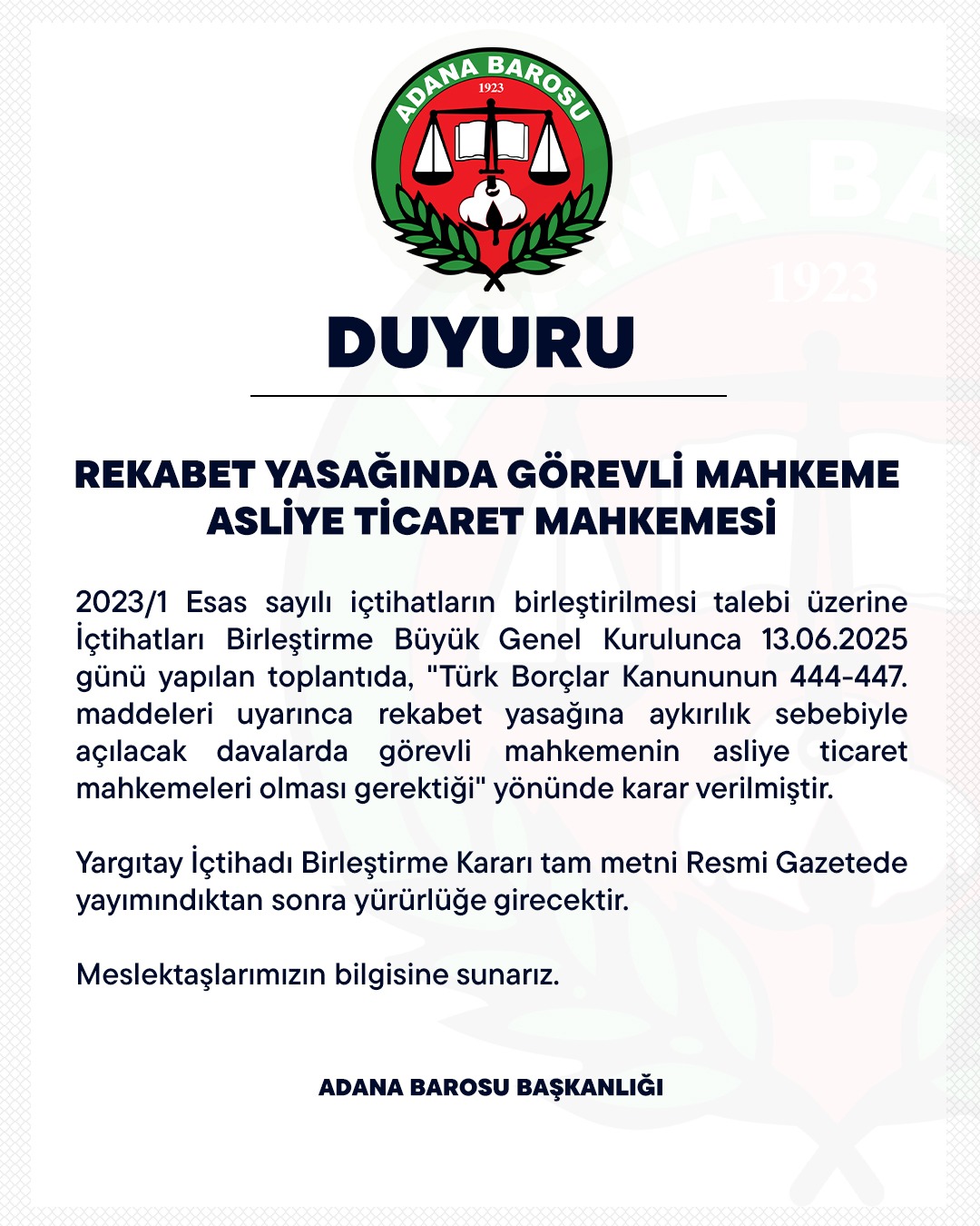 DUYURU