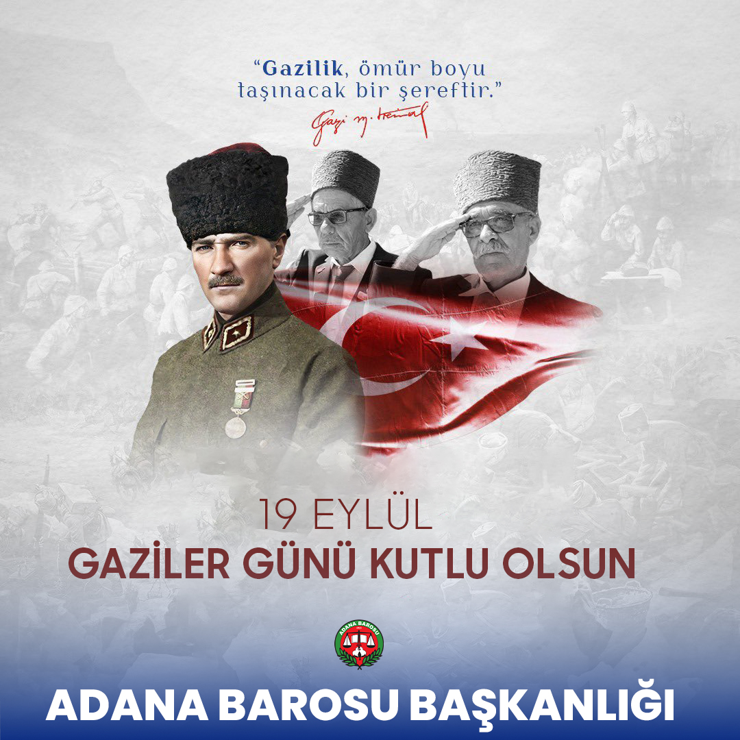 Ülkemizin bağımsızlığı uğruna canlarını siper eden fedakar gazilerimizi minnetle anıyoruz. 19 Eylül Gaziler Günü kutlu olsun.