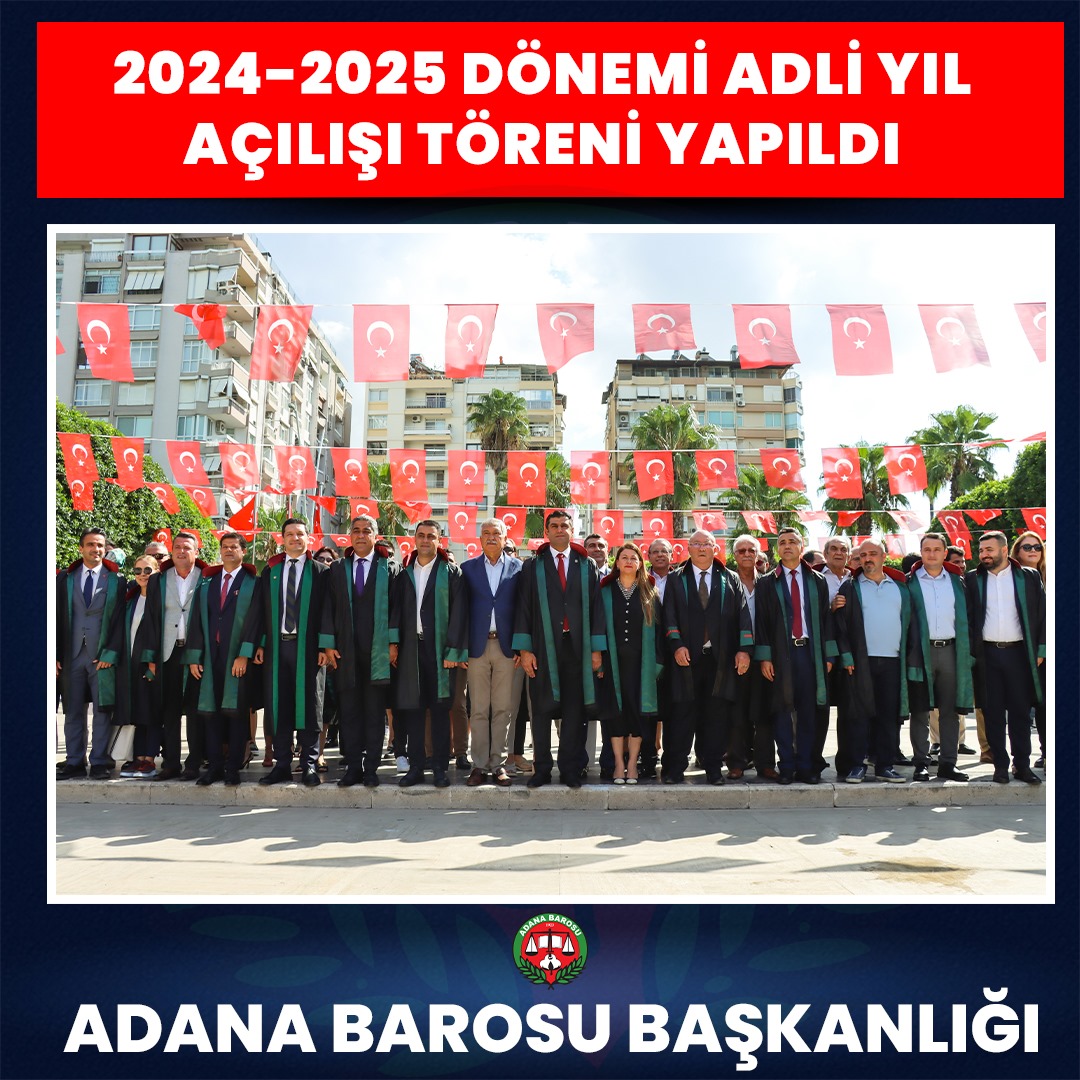 2024-2025 DÖNEMİ ADLİ YIL AÇILIŞ TÖRENİ YAPILDI