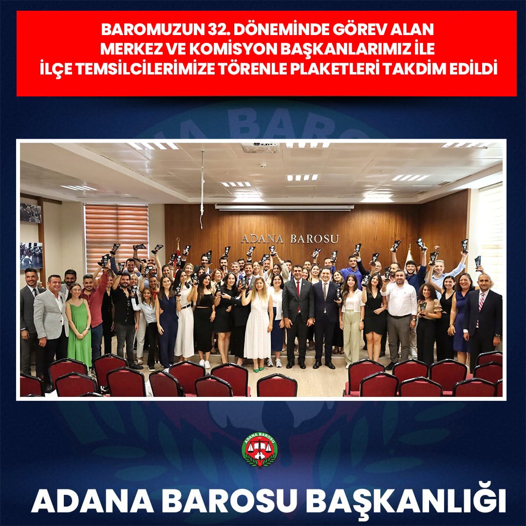 BAROMUZUN 32. DÖNEMİNDE GÖREV ALAN MERKEZ VE KOMİSYON BAŞKANLARIMIZ İLE İLÇE TEMSİLCİLERİMİZE TÖRENLE PLAKETLERİ TAKDİM EDİLDİ