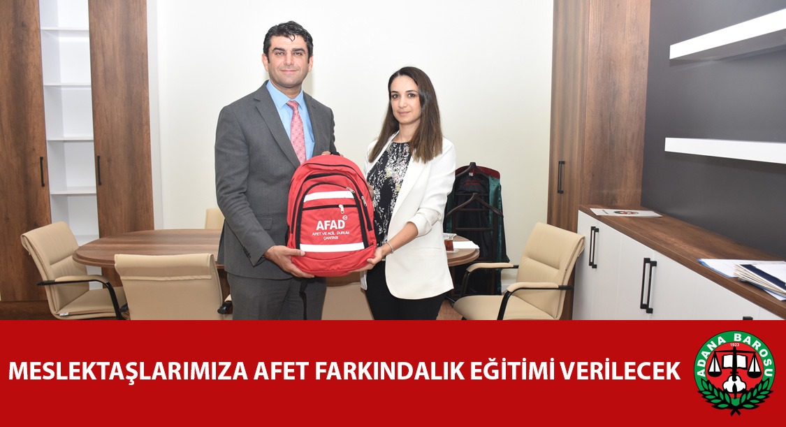 -MESLEKTAŞLARIMIZA AFET FARKINDALIK EĞİTİMİ VERİLECEK