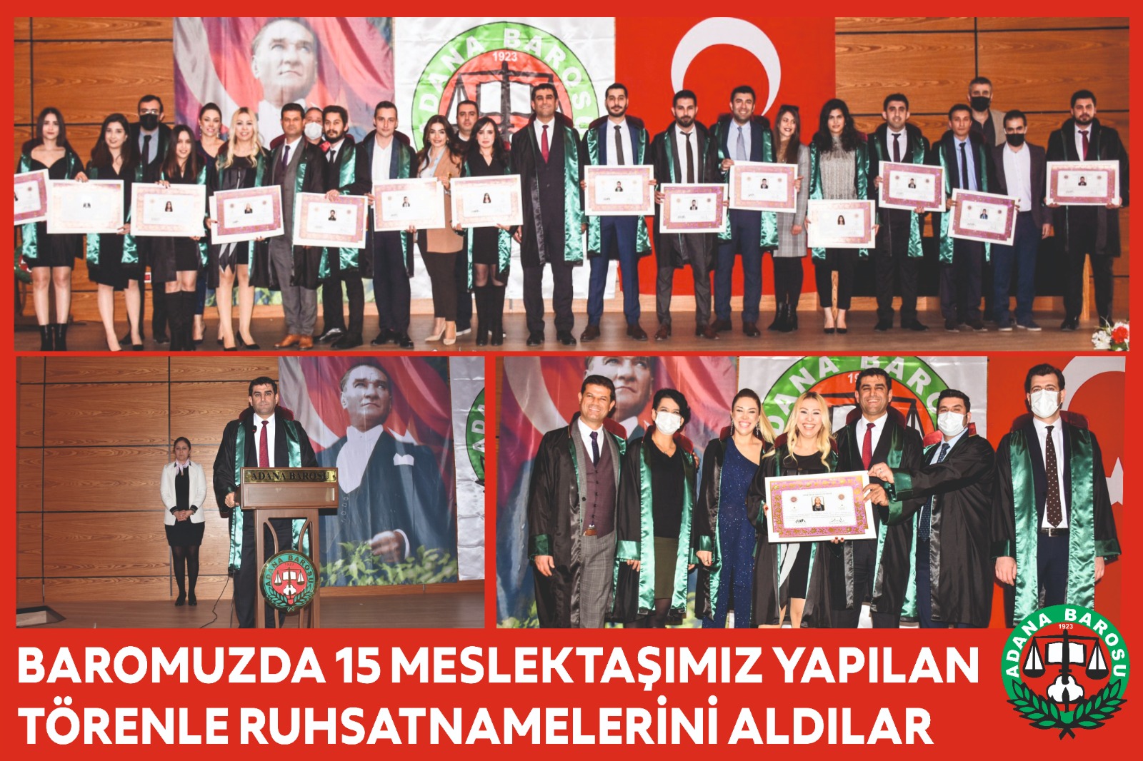 BAROMUZDA 15 MESLEKTAŞIMIZ YAPILAN TÖRENLE RUHSATNAMELERİNİ ALDILAR