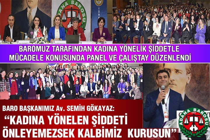 BAROMUZ TARAFINDAN KADINA YÖNELİK ŞİDDETLE MÜCADELE KONUSUNDA PANEL VE ÇALIŞTAY DÜZENLENDİ