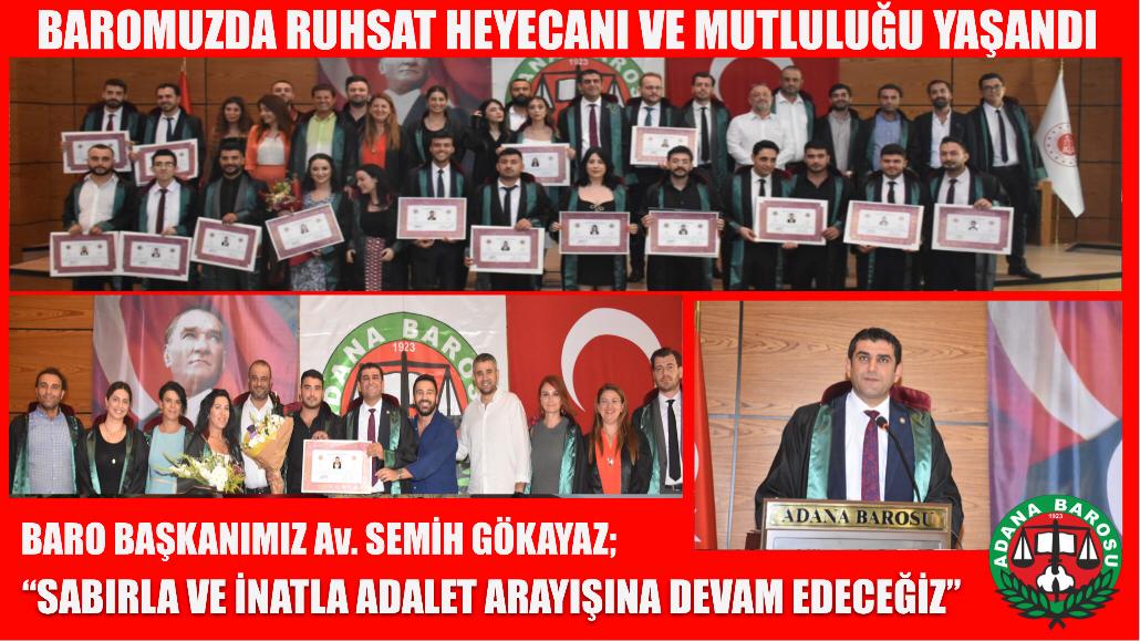 BAROMUZDA RUHSAT HEYECANI VE MUTLULUĞU YAŞANDI  BAŞKANIMIZ Av. SEMİH GÖKAYAZ;  “SABIRLA VE İNATLA ADALET ARAYIŞINA DEVAM EDECEĞİZ”