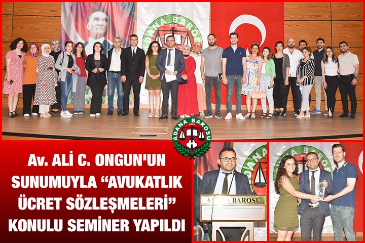 Av. ALİ COŞKUN ONGUN'UN SUNUMUYLA “AVUKATLIK ÜCRET SÖZLEŞMELERİ” KONULU SEMİNER YAPILDI