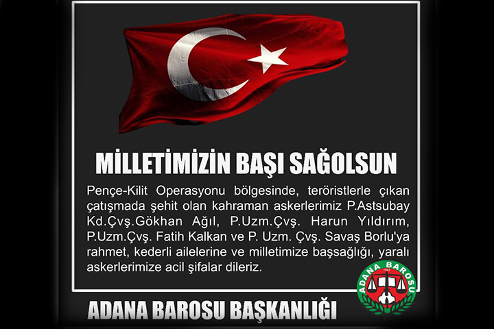 MİLLETİMİZİN BAŞI SAĞOLSUN