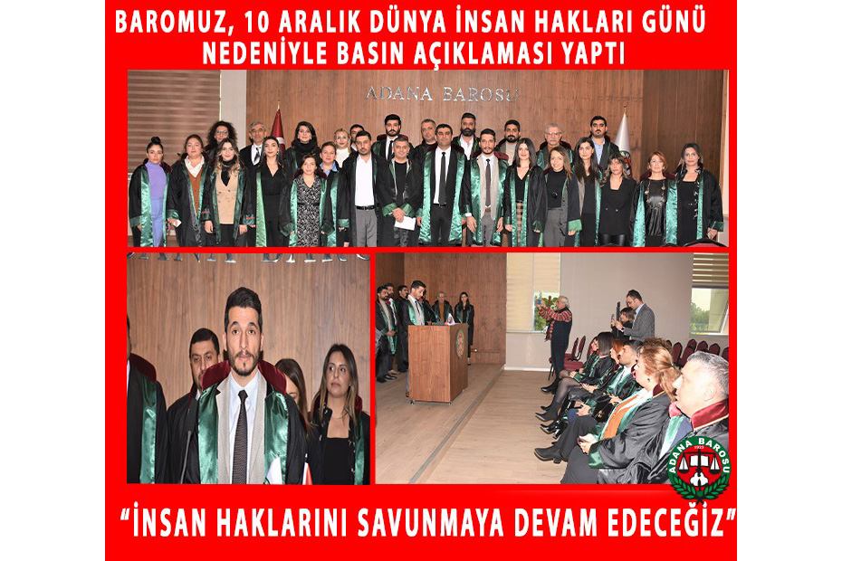 BAROMUZ, 10 ARALIK DÜNYA İNSAN HAKLARI GÜNÜ NEDENİYLE BASIN AÇIKLAMASI YAPTI  “İNSAN HAKLARINI SAVUNMAYA DEVAM EDECEĞİZ”