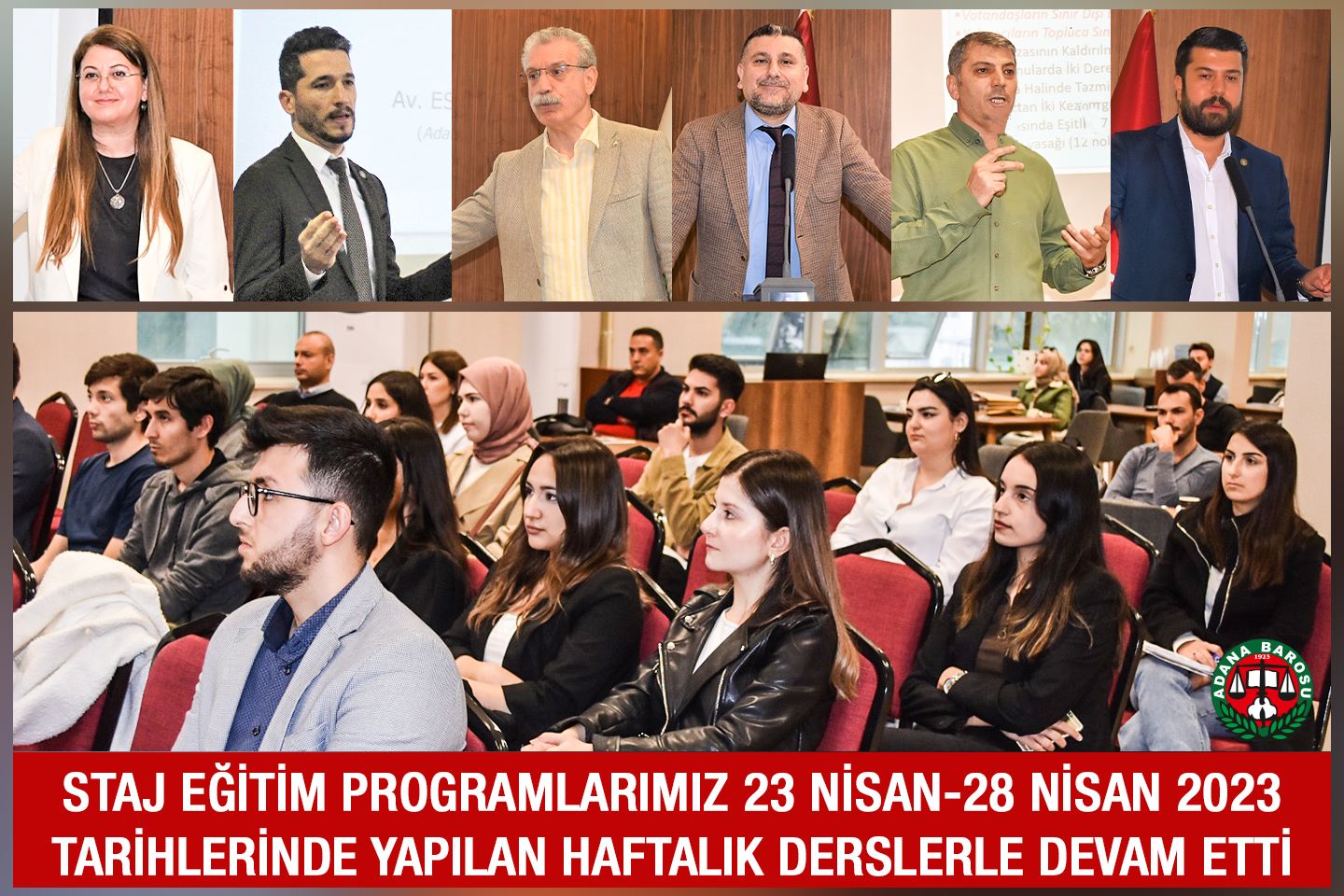 STAJ EĞİTİM PROGRAMLARIMIZ 23 NİSAN-28 NİSAN 2023 TARİHLERİNDE YAPILAN HAFTALIK DERSLERLE DEVAM ETTİ  