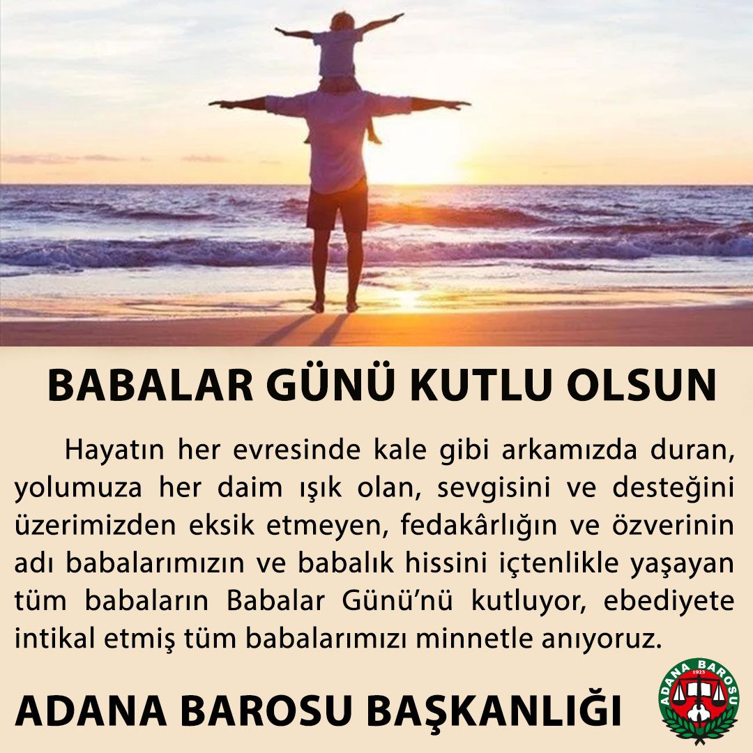 BABALAR GÜNÜ KUTLU OLSUN