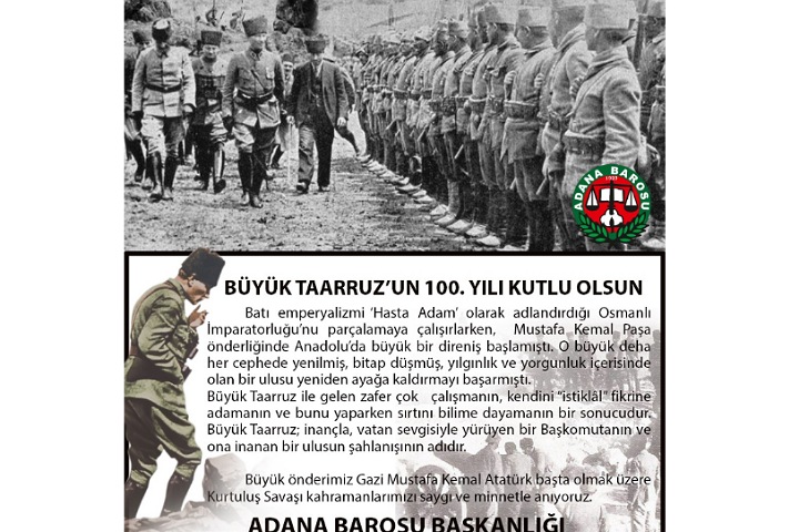 Büyük Taarruz'un 100. yılı kutlu olsun 
