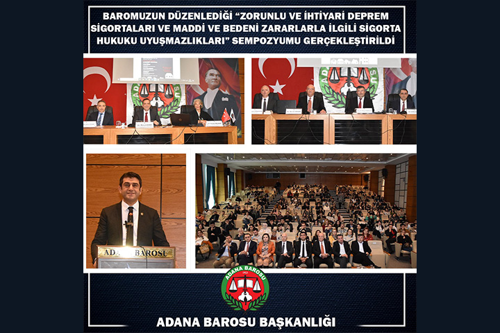 BAROMUZUN DÜZENLEDİĞİ “ZORUNLU VE İHTİYARİ DEPREM SİGORTALARI VE MADDİ VE BEDENİ ZARARLARLA İLGİLİ SİGORTA HUKUKU UYUŞMAZLIKLARI” SEMPOZYUMU GERÇEKLEŞTİRİLDİ   