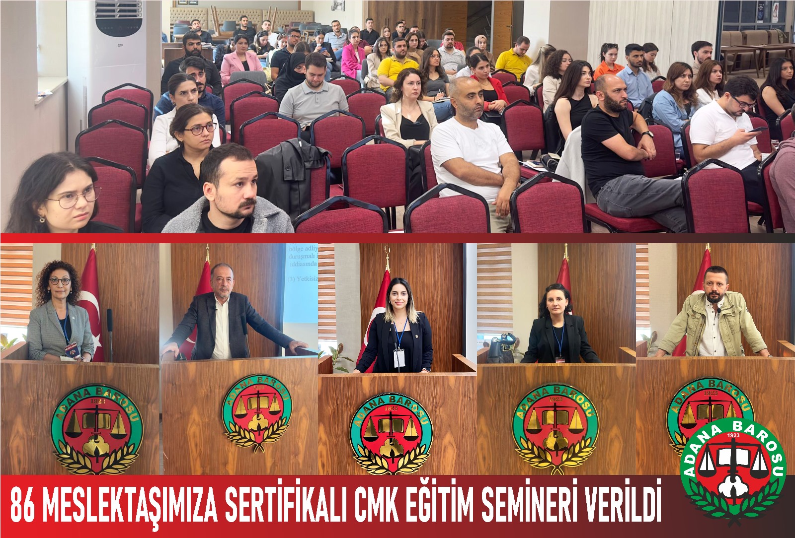 86 MESLEKTAŞIMIZA SERTİFİKALI CMK EĞİTİM SEMİNERİ VERİLDİ