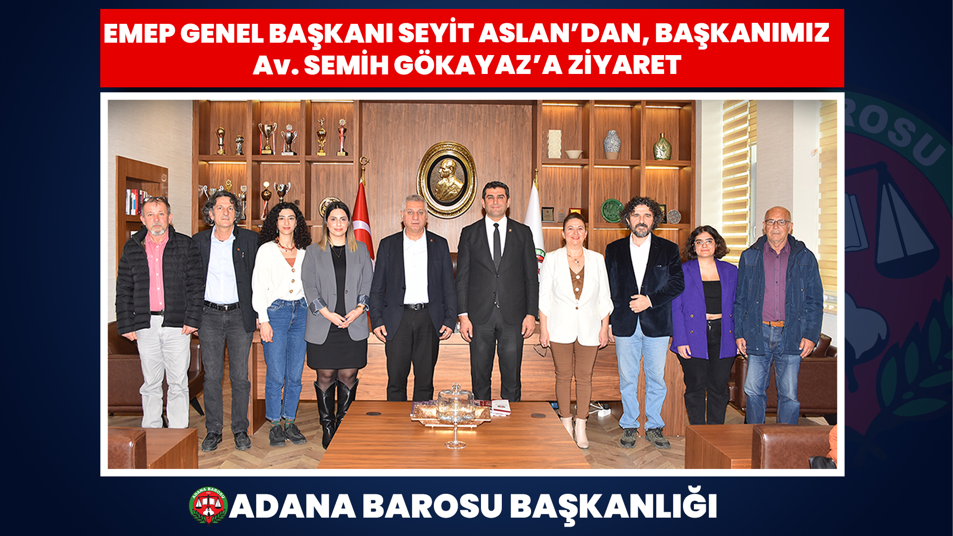 EMEP Genel Başkanı Seyit Aslan’dan, Başkanımız Av. Semih Gökayaz’a ziyaret 
