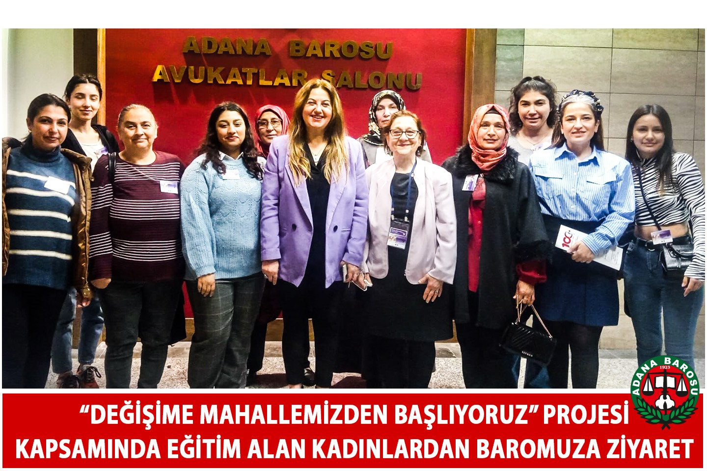 “DEĞİŞİME MAHALLEMİZDEN BAŞLIYORUZ” PROJESİ KAPSAMINDA EĞİTİM ALAN KADINLARDAN BAROMUZA ZİYARET