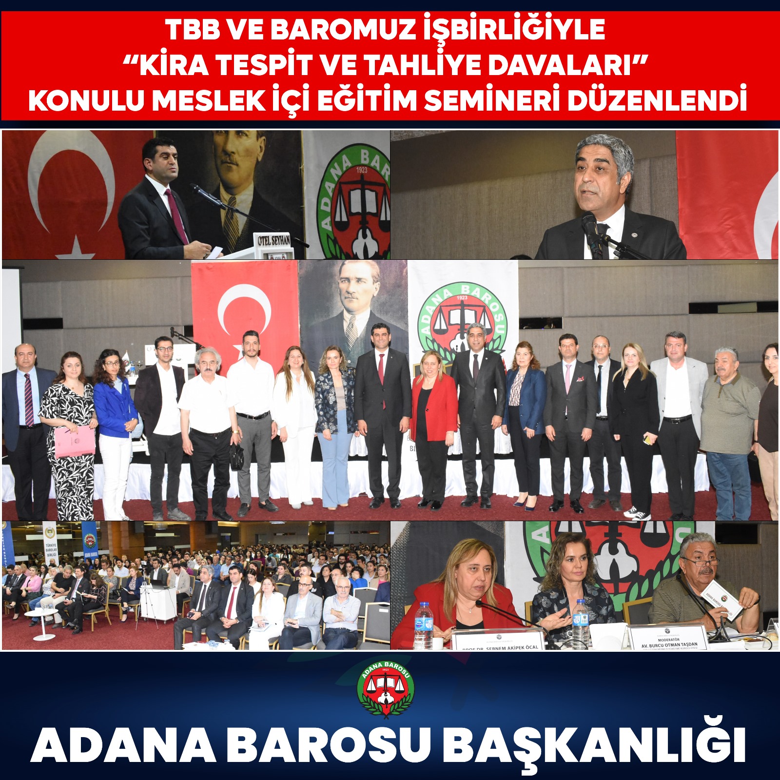 TBB ve BAROMUZ İŞBİRLİĞİYLE “KİRA TESPİT VE TAHLİYE DAVALARI” KONULU MESLEK İÇİ EĞİTİM SEMİNERİ DÜZENLENDİ