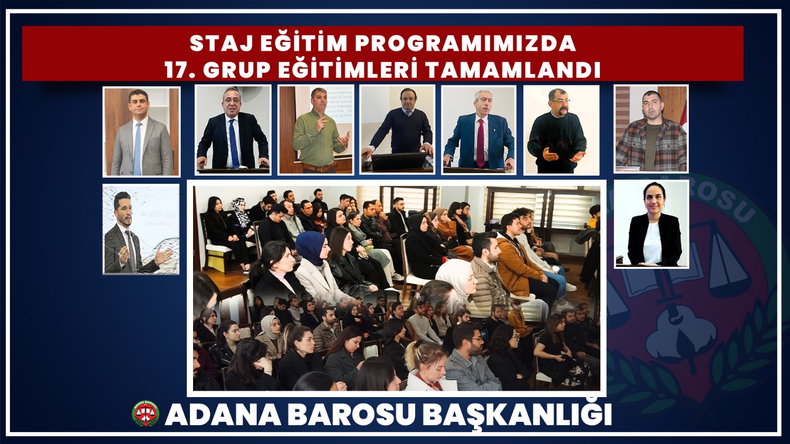 STAJ EĞİTİM PROGRAMIMIZDA 17. GRUP EĞİTİMLERİ TAMAMLANDI