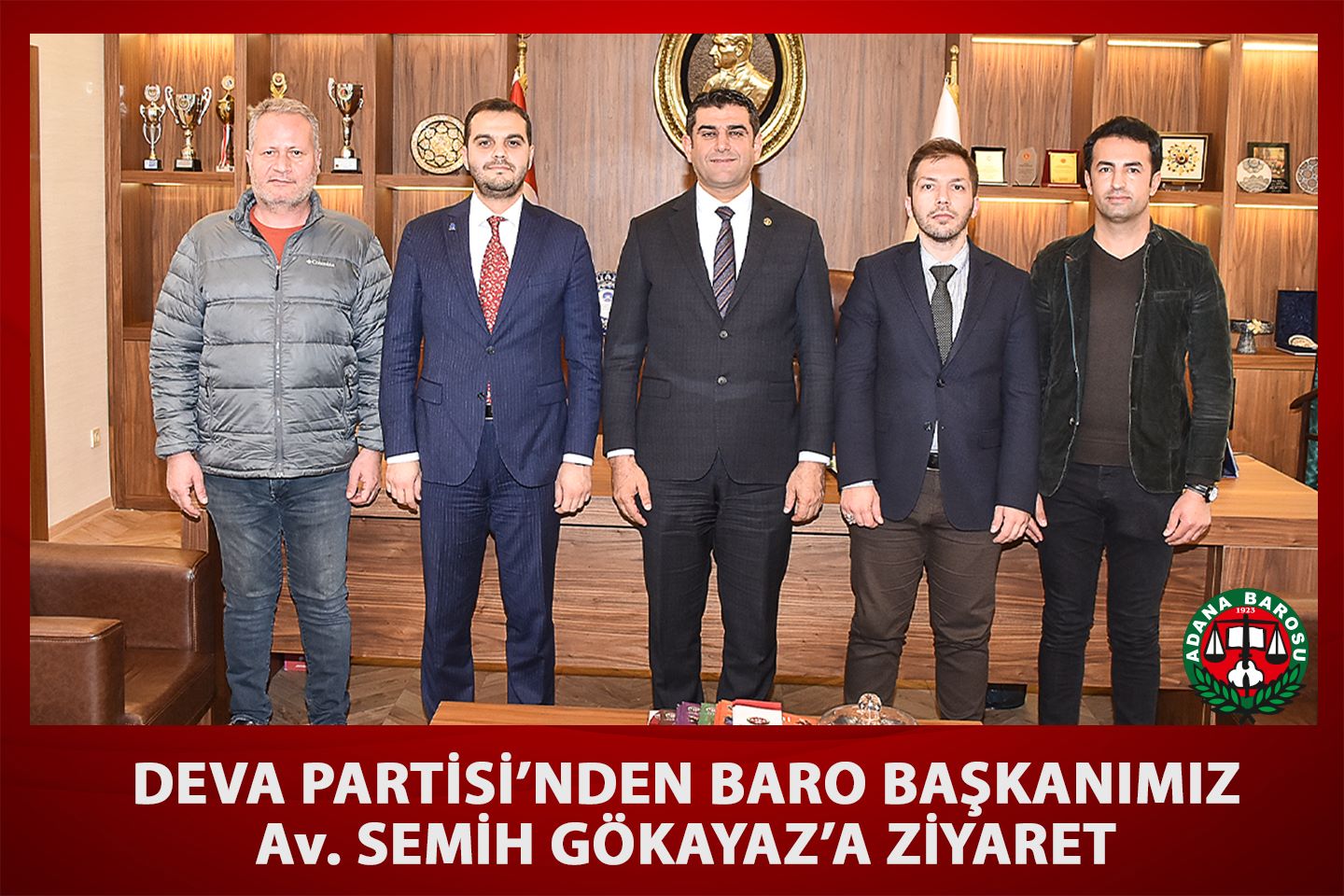 DEVA PARTİSİ’NDEN BARO BAŞKANIMIZ Av. SEMİH GÖKAYAZ’A ZİYARET
