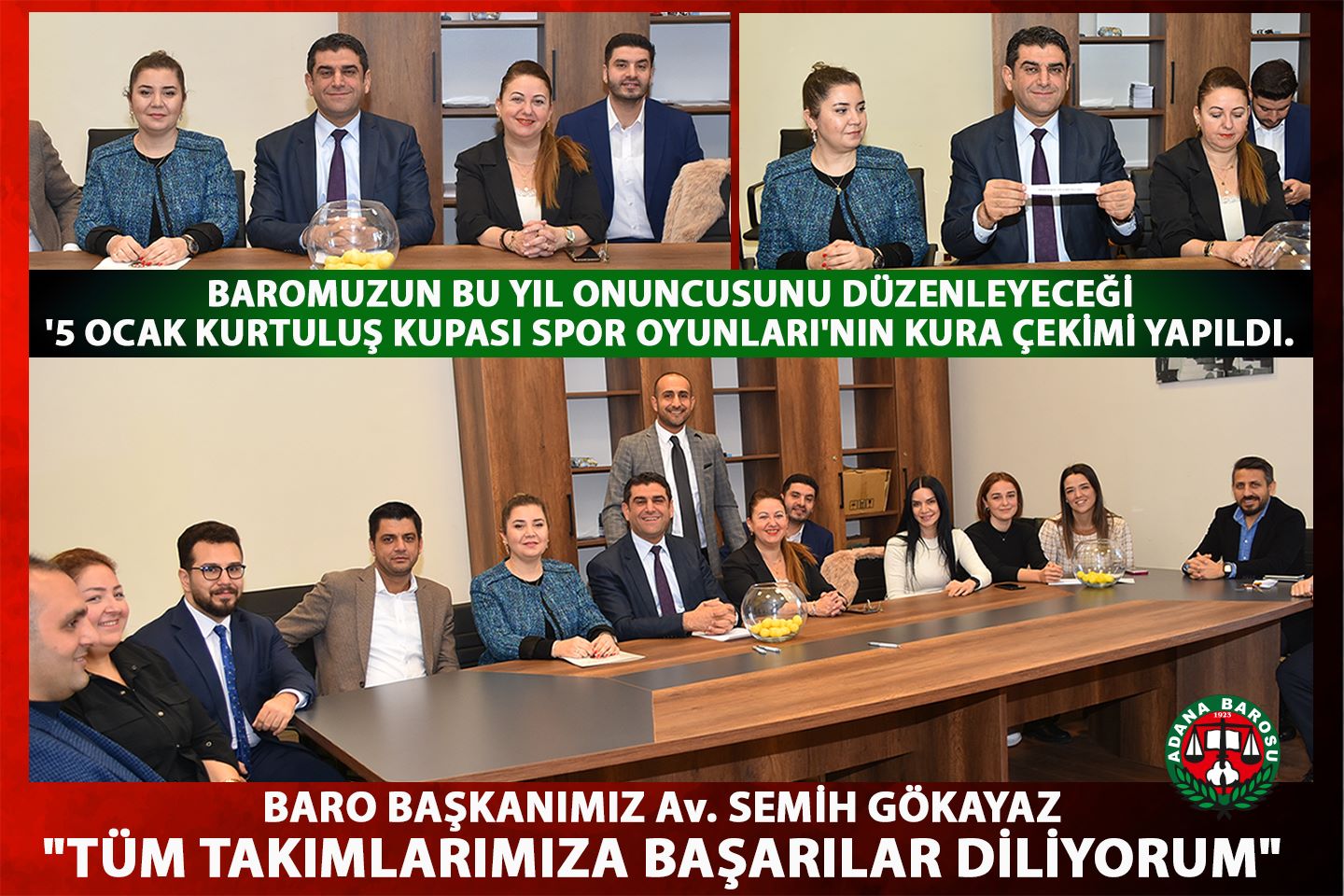 BAROMUZUN BU YIL ONUNCUSUNU DÜZENLEYECEĞİ “5 OCAK KURTULUŞ KUPASI SPOR OYUNLARI” NIN KURA ÇEKİMİ YAPILDI.
