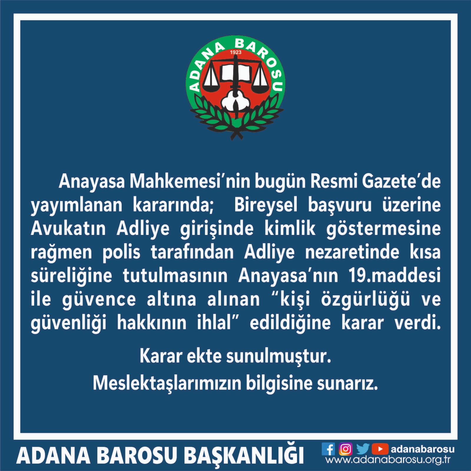 Anayasa Mahkemesi Kararları