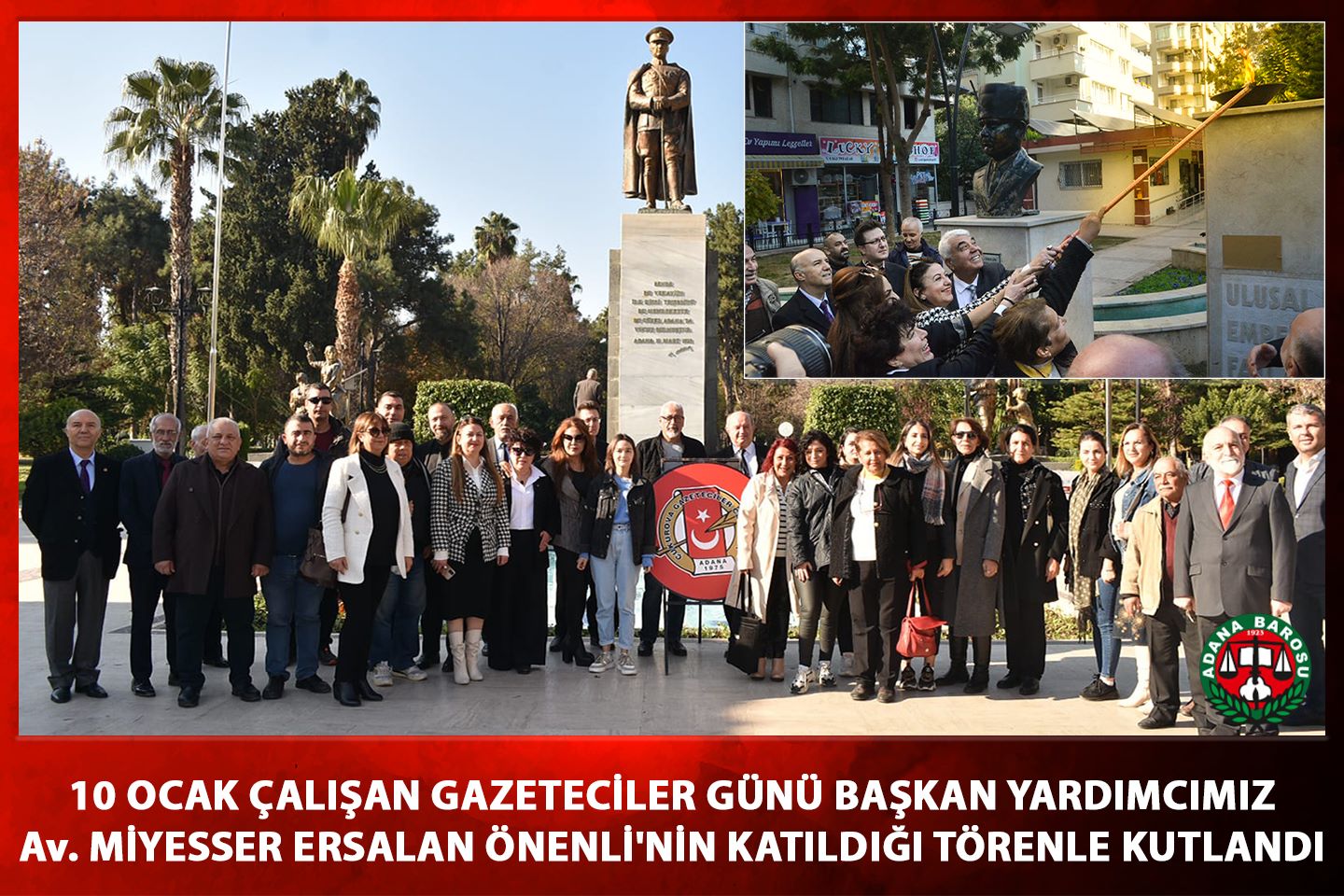 10 OCAK ÇALIŞAN GAZETECİLER GÜNÜ BAŞKAN YARDIMCIMIZ Av. MİYESSER ERSALAN ÖNENLİ'NİN KATILDIĞI TÖRENLE KUTLANDI