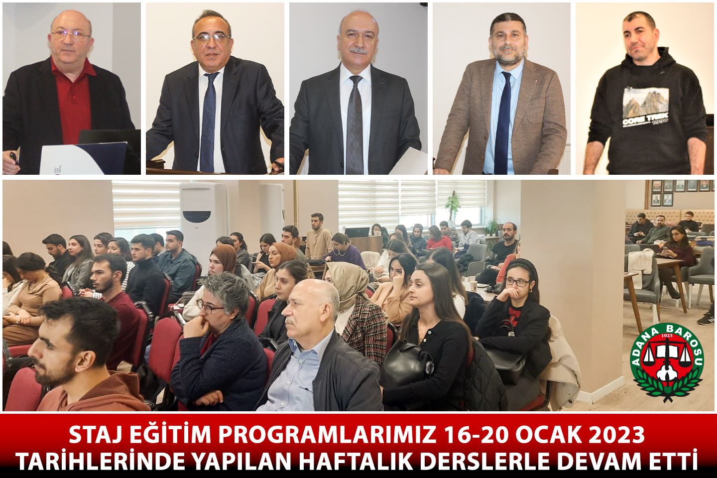 STAJ EĞİTİM PROGRAMLARIMIZ 16-20 OCAK 2023 TARİHLERİNDE YAPILAN HAFTALIK DERSLERLE DEVAM ETTİ