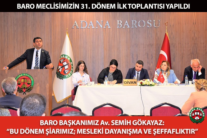 BARO MECLİSİMİZİN 31. DÖNEM İLK TOPLANTISI YAPILDI